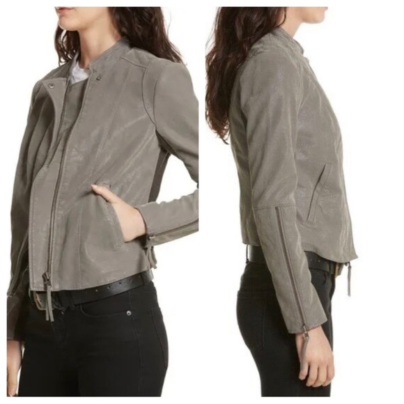 Free People Cool & Clean Faux Suede Moto Jacket - Picture 3 of 7